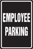 Safety Sign: Employee Parking