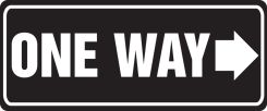 Safety Sign: One Way (Right Arrow)