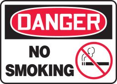 OSHA Danger Safety Sign: No Smoking