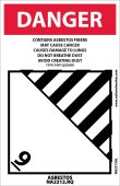 DANGER ASBESTOS LABEL