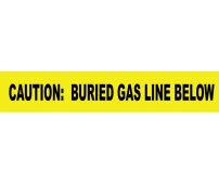 CAUTION BURIED GAS LINE BELOW INFORMER NON-DETECTABLE WARNING TAPE