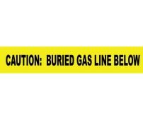 CAUTION BURIED GAS LINE BELOW INFORMER NON-DETECTABLE WARNING TAPE