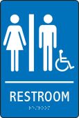 ADA Braille Safety Sign: Restroom