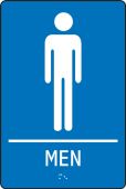 ADA Braille Tactile Sign: Men