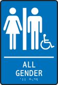 All Gender Restroom Signs – ADA Braille