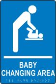 ADA Braille Tactile Sign: Baby Changing Area
