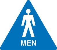 California Title 24 ADA Restroom Door Sign: Men