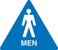 California Title 24 ADA Restroom Door Sign: Men