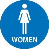 California Title 24 ADA Restroom Door Sign: Women