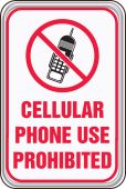 Deco-Shield™ Safety Sign: Cellular Phone Use Prohibited