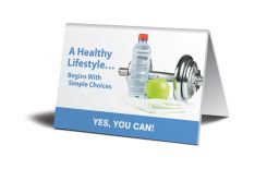 WorkHealthy™ Table Top Signs: A Healthy Lifestyle Begins With Simple Choices