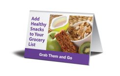 WorkHealthy™ Safety Sign: Add Healthy Snacks To Your Grocery List