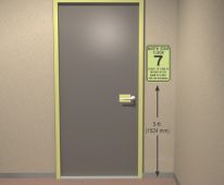 Specialty Signs & Labels: Stairway (Floor) Identification Sign