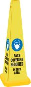 Quad Cone Safety Message: Face Covering Required In This Area