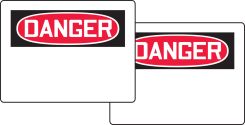 OSHA Danger Quik Sign Fold-Ups®: (blank)