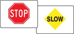 Quik Sign Fold-Ups®: Stop / Slow
