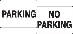 Quik Sign Fold-Ups®: Parking / No Parking