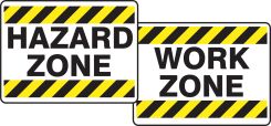 Quik Sign Fold-Ups®: Hazard Zone / Work Zone