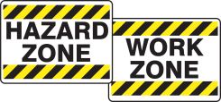 Quik Sign Fold-Ups®: Hazard Zone / Work Zone