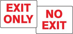 Quik Sign Fold-Ups®: Exit Only / No Exit