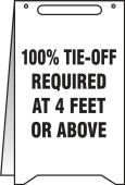 Fold-Ups®: 100% TIE-OFF REQUIRED AT 4 FEET OR ABOVE