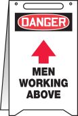 OSHA Danger Fold-Ups®: Men Working Above