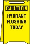 OSHA Caution Fold-Ups®: Hydrant Flushing Today