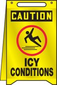 OSHA Caution Reflective Fold-Ups®: Icy Conditions