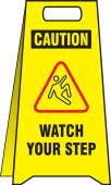 OSHA Caution 2 X Fold-Ups® : Watch Your Step