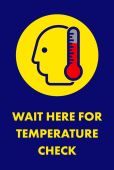 NoTrax® Message Mat: Wait Here For Temperature Check