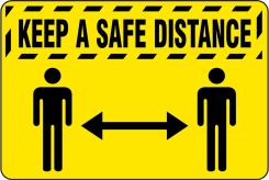 NoTrax® Message Mat: Keep A Safe Distance