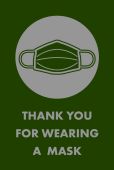 NoTrax® Message Mat: Thank You For Wearing A Mask