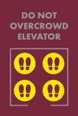 NoTrax® Message Mat: Do Not Overcrowd Elevator