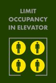 NoTrax® Message Mat: Limited Occupancy In Elevator