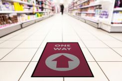 NoTrax® Message Mat: One Way (Up Arrow)