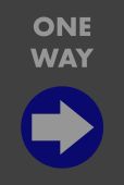 NoTrax® Message Mat: One Way (Right Arrow)