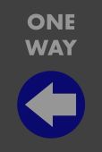 NoTrax® Message Mat: One Way (Left Arrow)