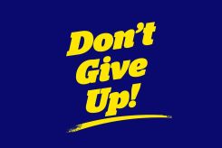 NoTrax® Slogan Mat: Don't Give Up