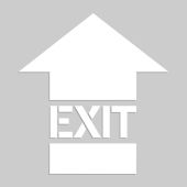 Floor Marking Stencil: Exit (Arrow)