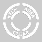 Floor Marking Stencils: Keep Area Clear