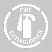 Floor Marking Stencil: Fire Extinguisher