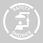 Floor Marking Stencil: Safety Shower