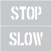 Crosswalk Floor Stencil Kit: STOP/SLOW