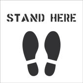STAND HERE STENCIL