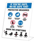 Countertop Signs: If You're Safe, We're Safe Too! Protective Measures ...