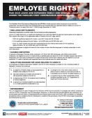 Safety Poster: Employee Rights Paid Sick Leave And Expanded Family And Medical Leave Under The Families First Coronavirus Response Act