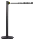 Retractable Belt Stanchion Post: Social Distancing 6 FT