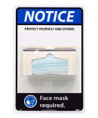 Sanitation Station: Notice Protect Yourself and Others Face Mask Required