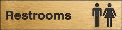 Engraved Accu-Ply™ Sign: Restrooms