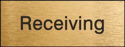 Engraved Accu-Ply™ Sign: Receiving